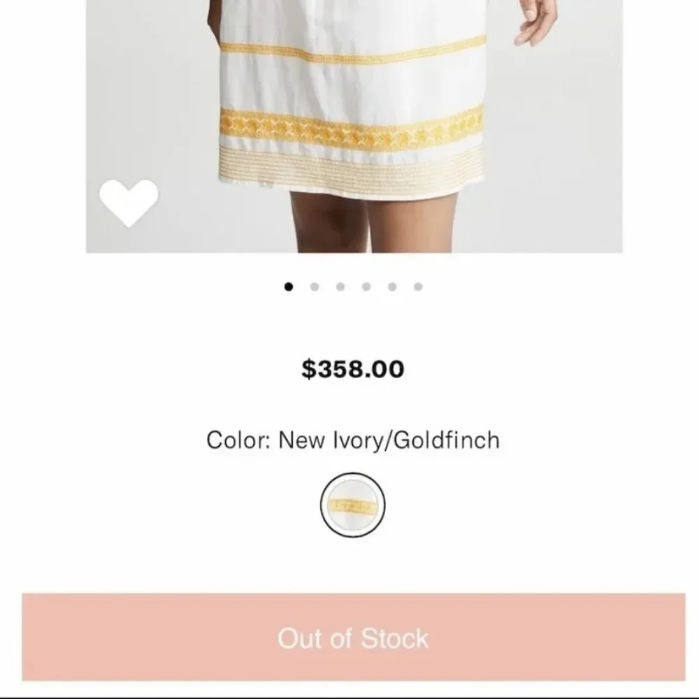 TORY BURCH Ruffle-Trimmed Embroidered Linen and Cotton-Blend Mini Dress Size‎ S